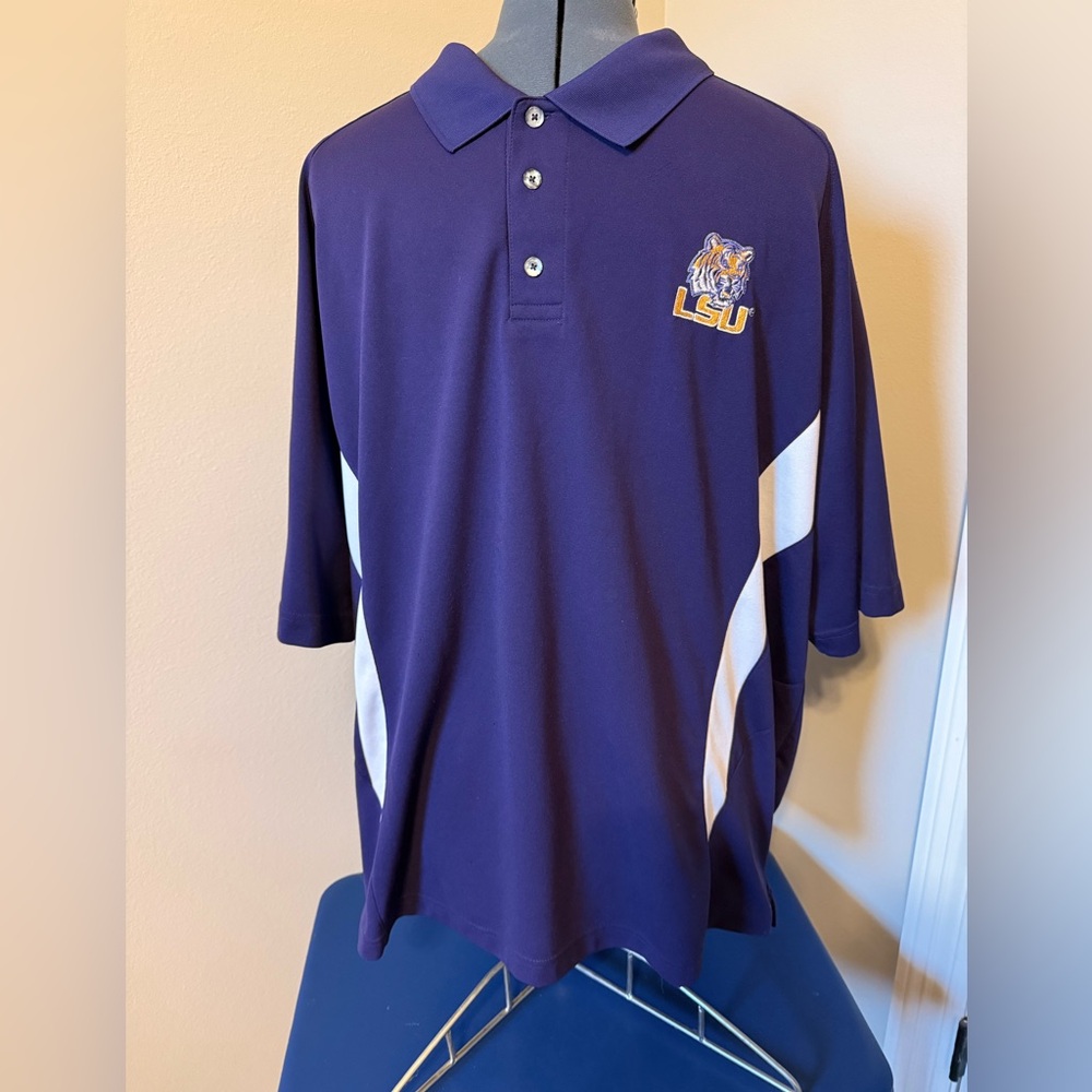 LSU Purple & White Men’s Polo Shirt